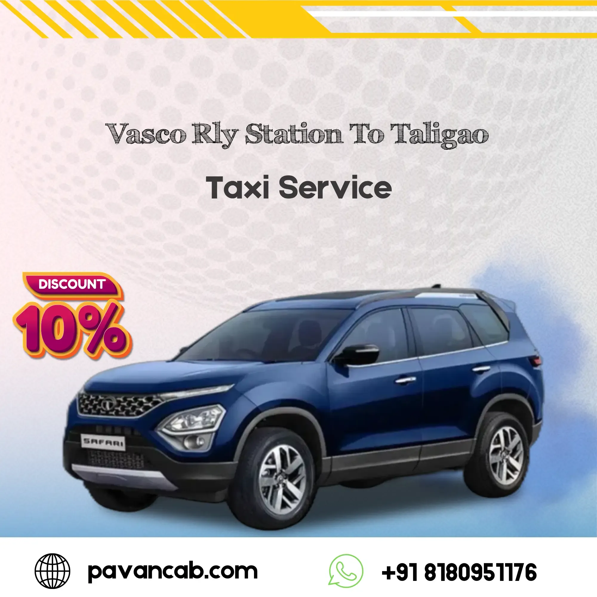 Vasco Rly Station to Taligao Taxi Service