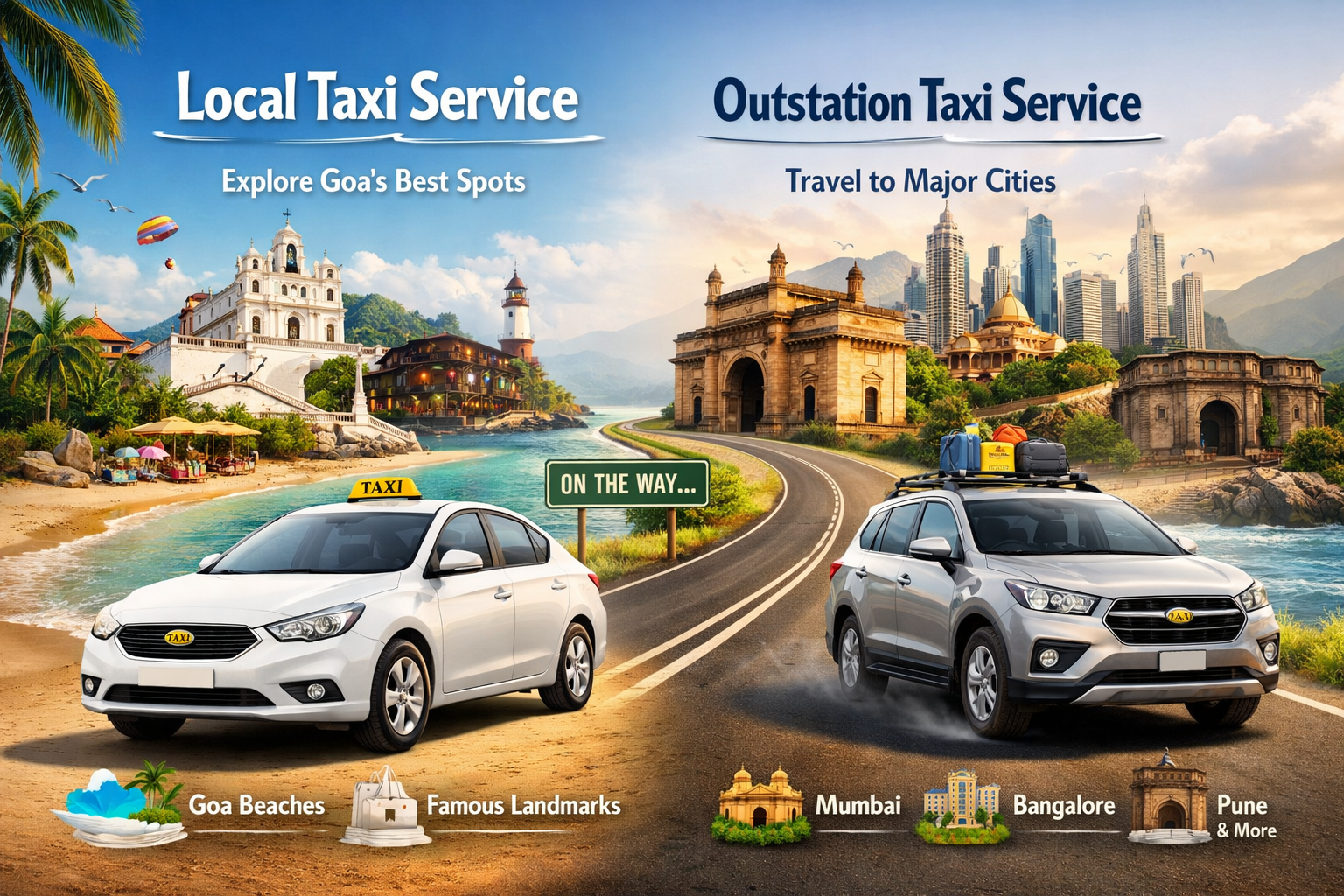 Goa local and outstation taxi service