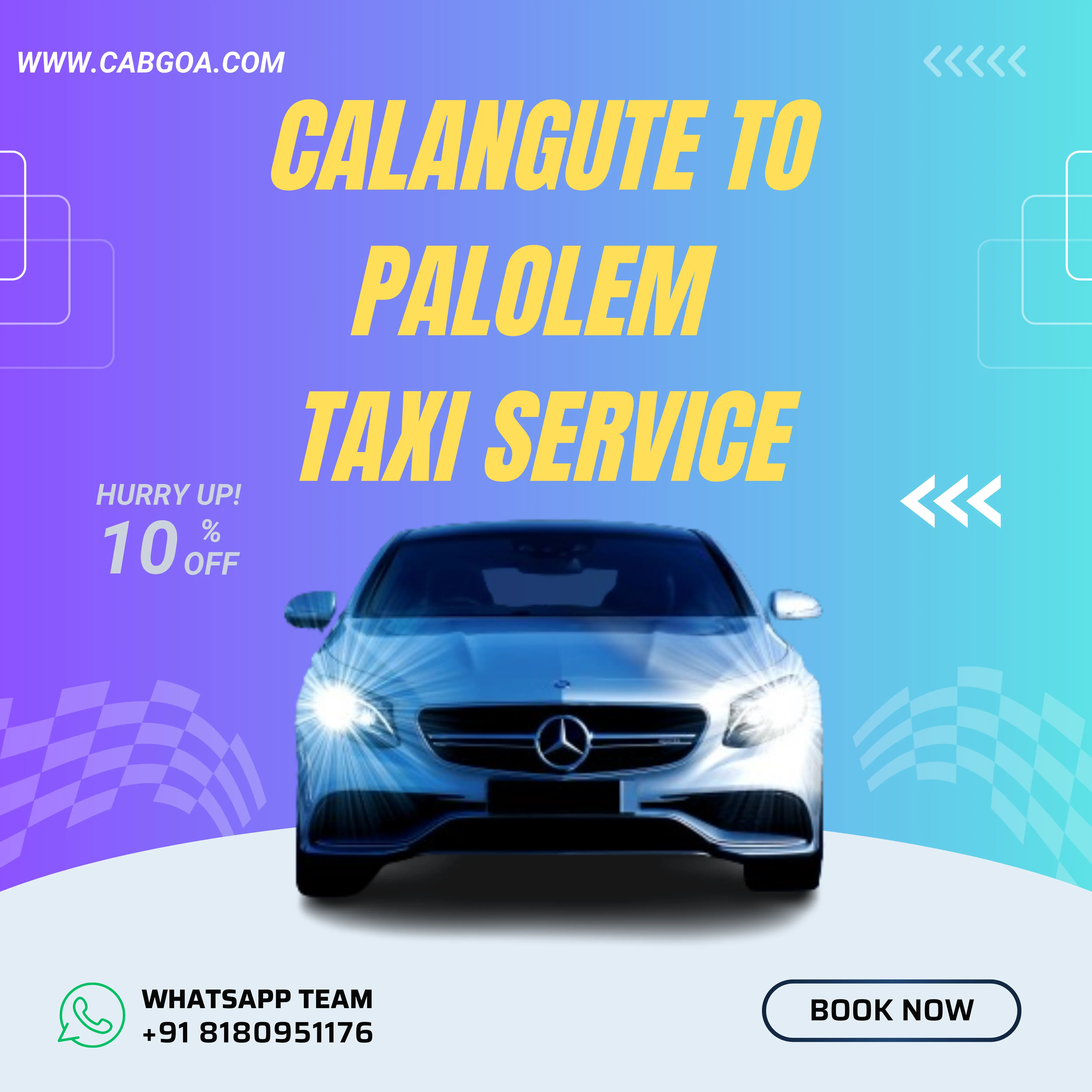 Calangute to Palolem Taxi Service