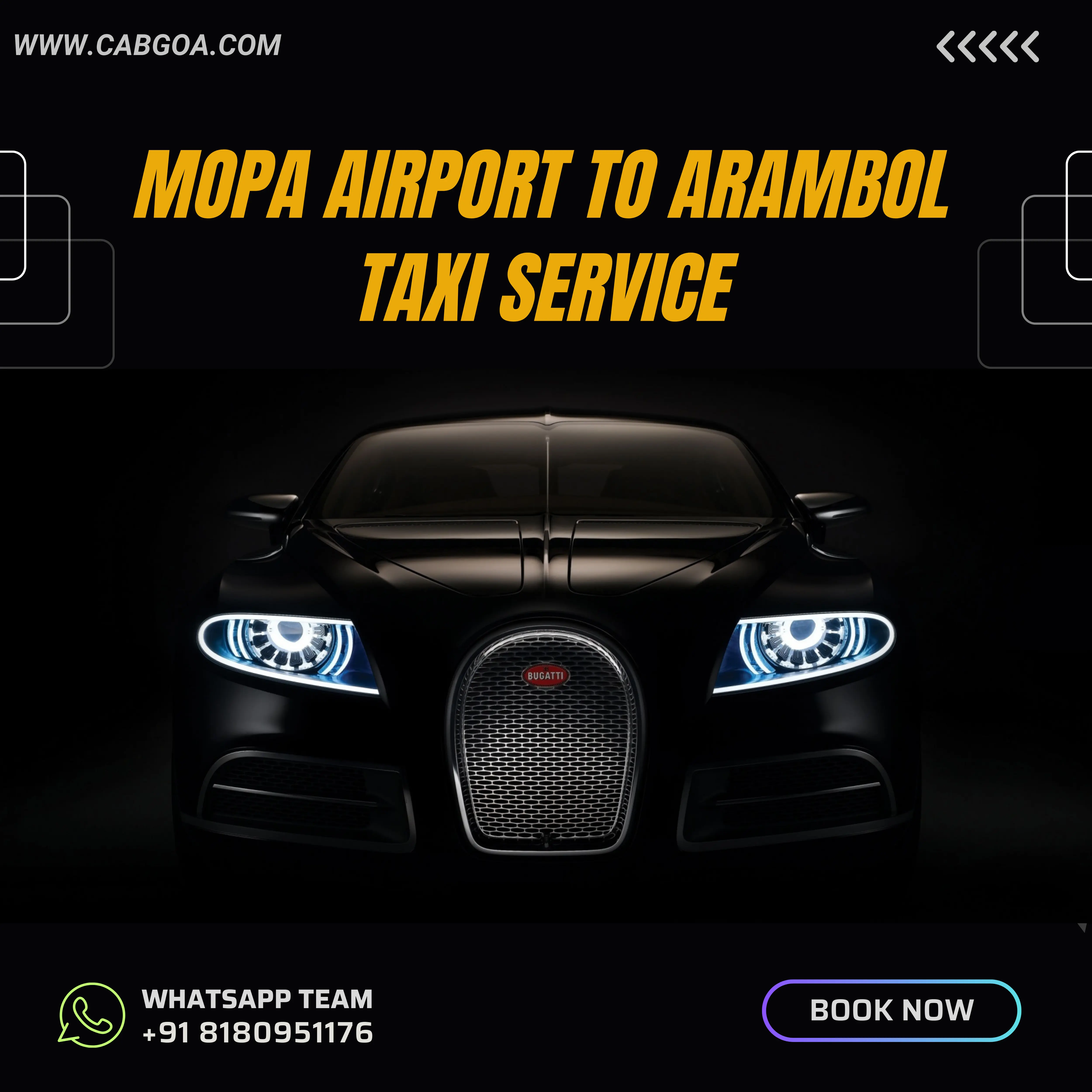 Mopa Airport to Arambol Taxi Service